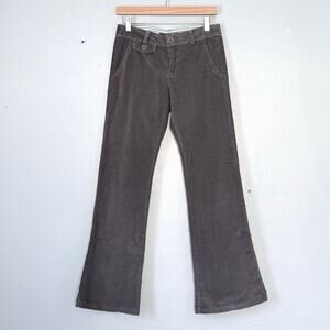 Marc Jacobs Corduroy Pants Size 2 Gray Flare Leg Minimalist Classic Preppy